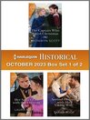 Cover image for Harlequin Historical October 2023--Box Set 1 of 2